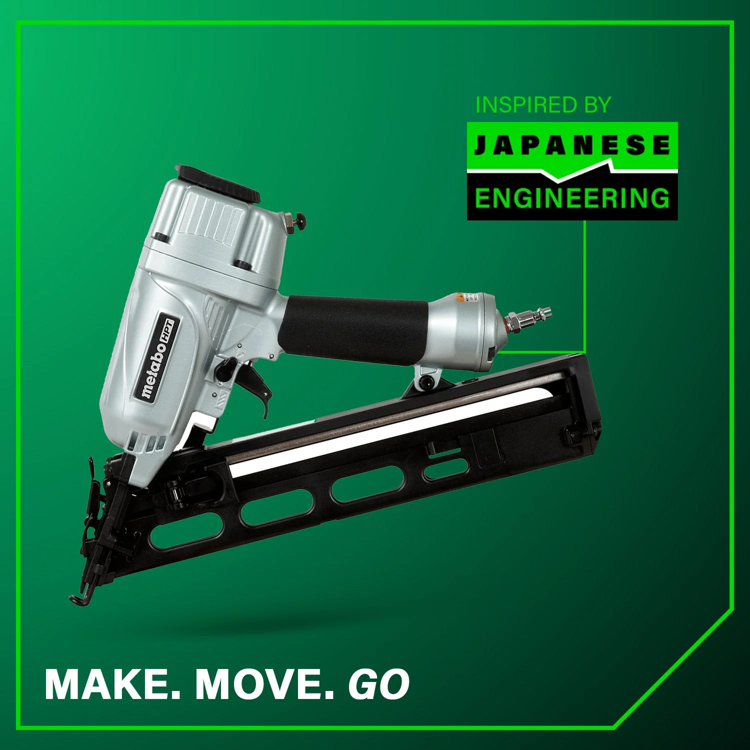 metabo HPT NT65MA4M 2-1/2 Inch 15 Gauge Angled Finish Nailer with Air Duster - Image 8