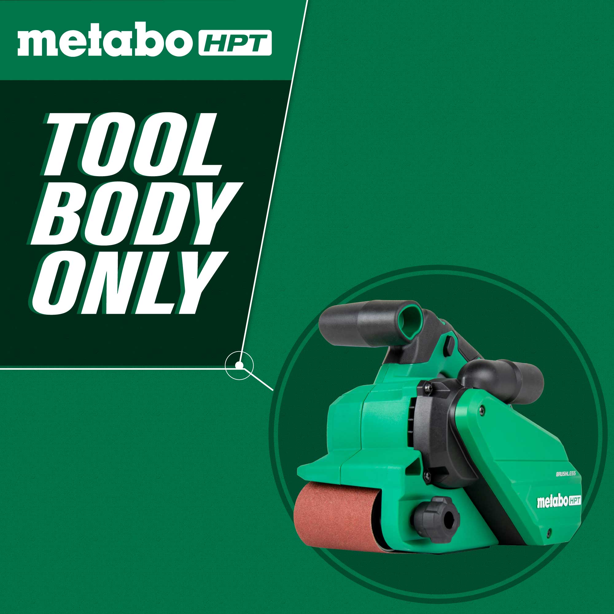 metabo HPT SB3608DAQ4M 36V MultiVolt™ Cordless Brushless 3" x 21" Belt Sander (Tool Body Only) - Image 8