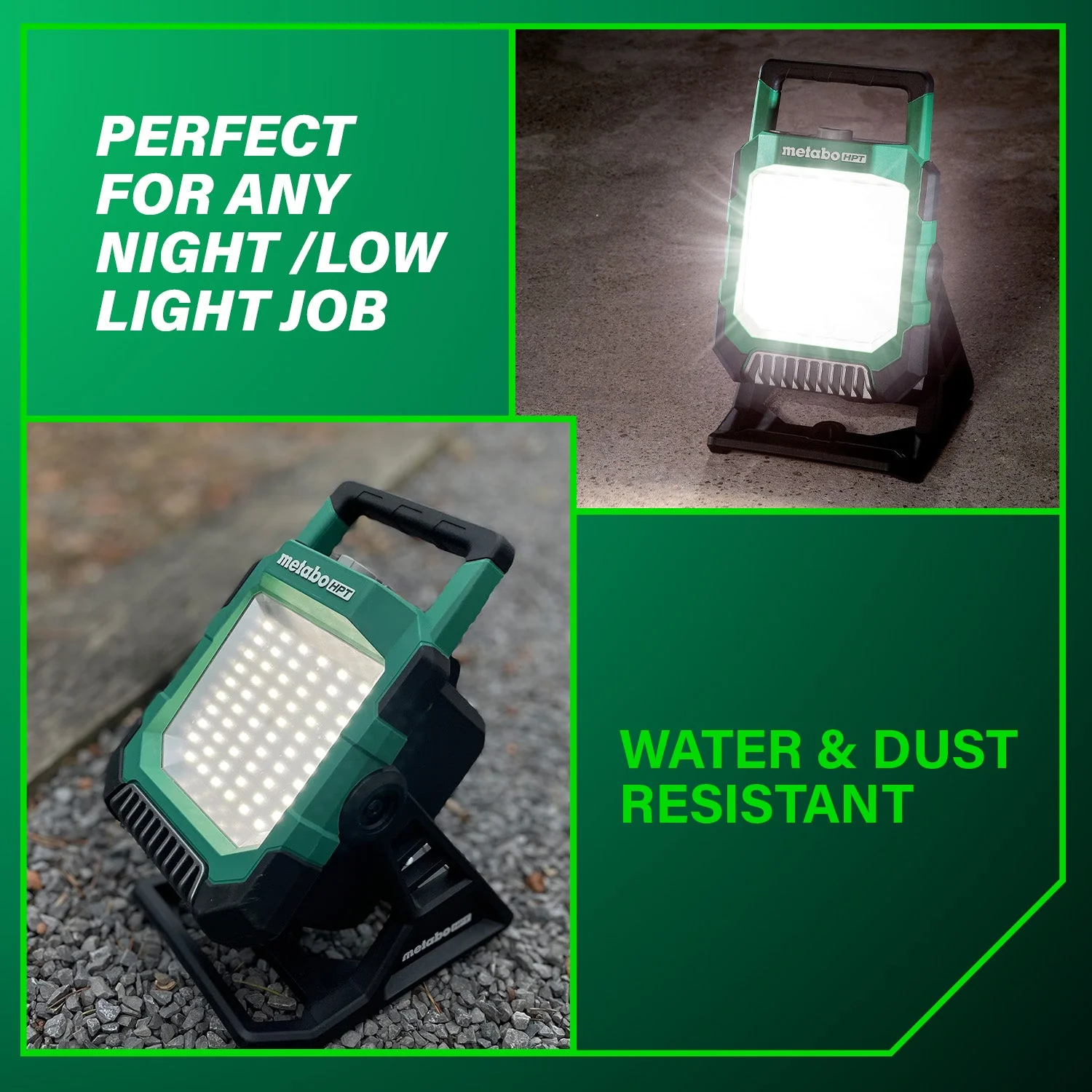 metabo HPT UB18DCQ4M 18V MultiVolt Cordless 4,000 Lumen LED Work Light (Tool Body Only) - Image 4