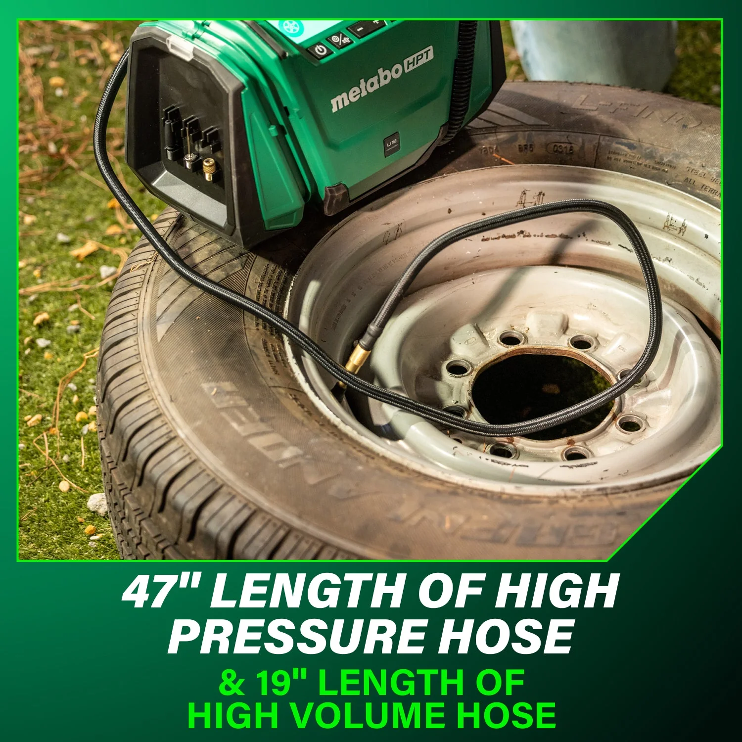 metabo HPT UP18DAQ4M 18V MultiVolt™ Cordless Dual Function Inflator (Tool Body Only) - Image 10