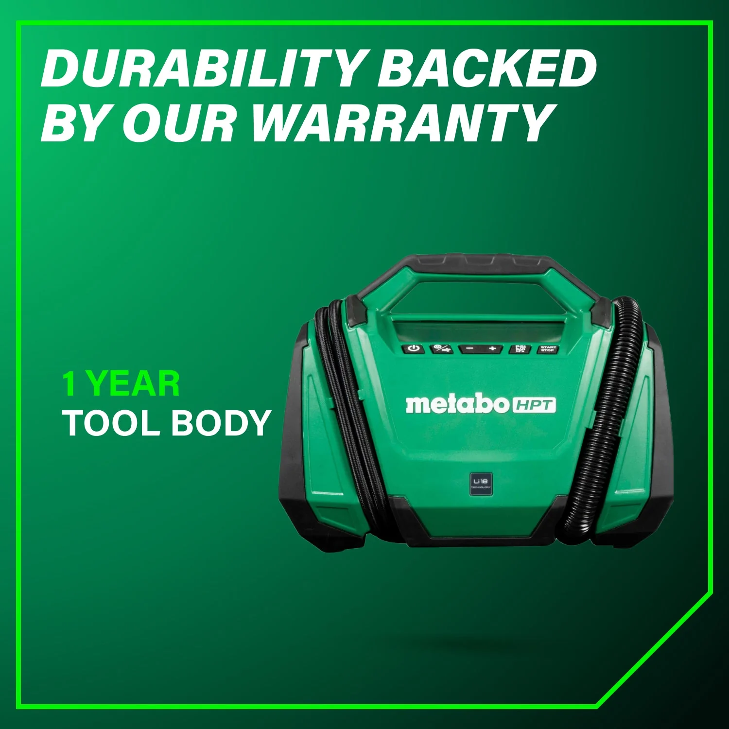 metabo HPT UP18DAQ4M 18V MultiVolt™ Cordless Dual Function Inflator (Tool Body Only) - Image 4
