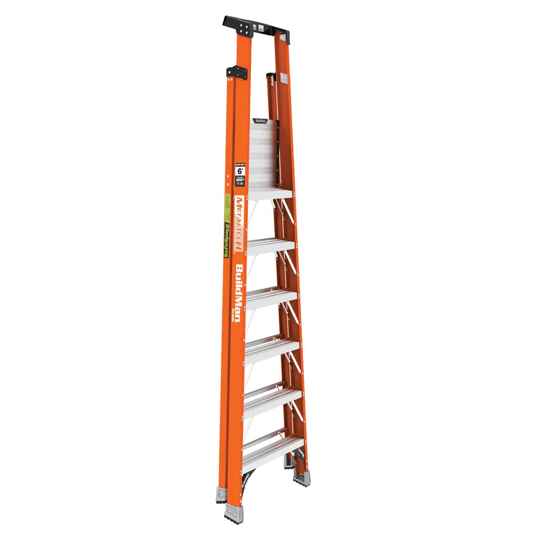 Metaltech E-PSFB6T1A 6ft Platform Fiberglass Step Ladder - Image 2