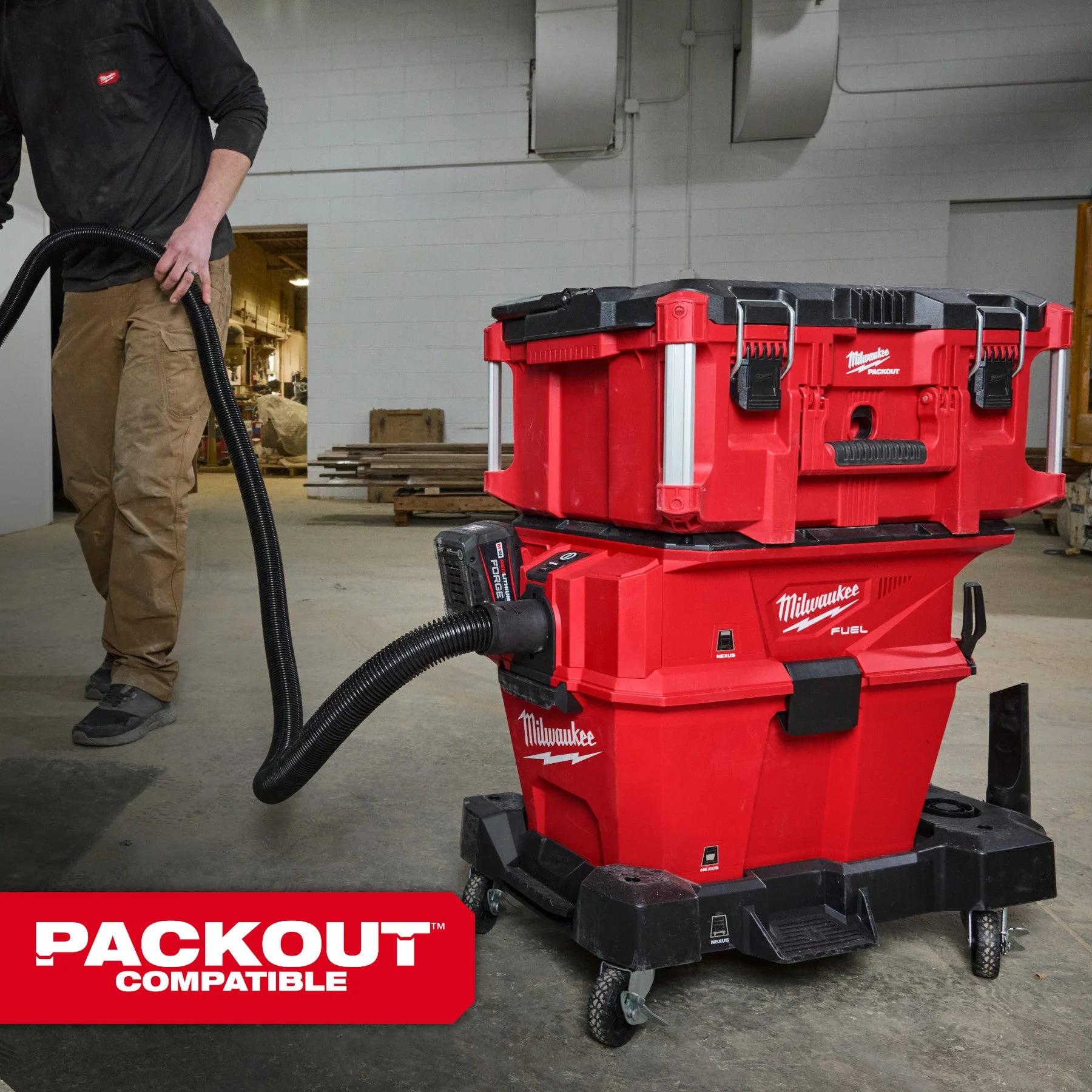 Milwaukee 0914-20 M18 FUEL™ NEXUS™ 6 Gallon Wet/Dry Vacuum w/ PACKOUT™ Compatibility & VACLINK™ - Image 19