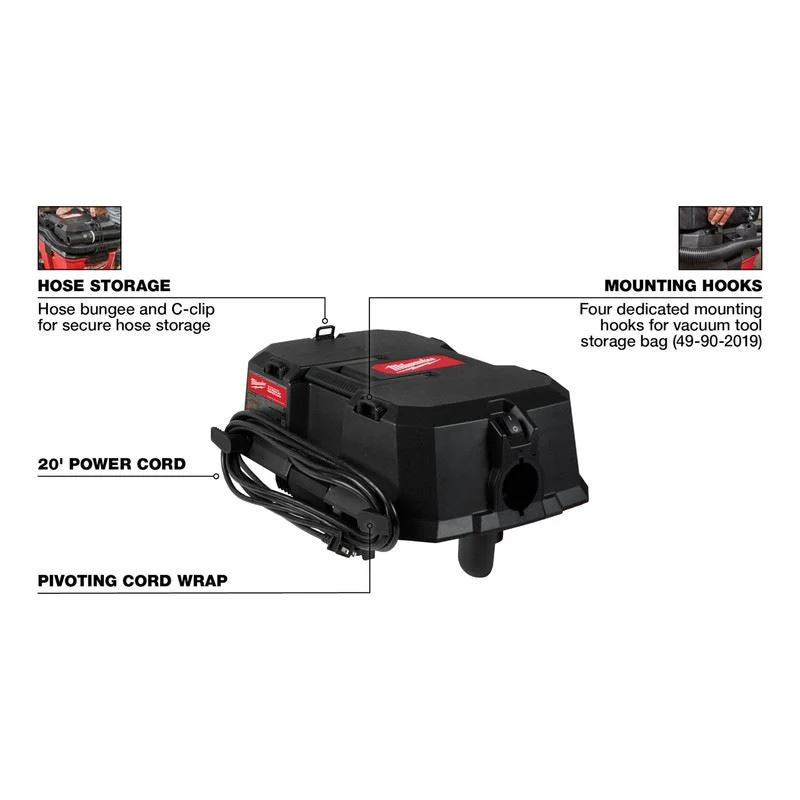 Milwaukee 0931-20 6.5 Peak HP Wet/Dry Vacuum Motor Head - Image 2