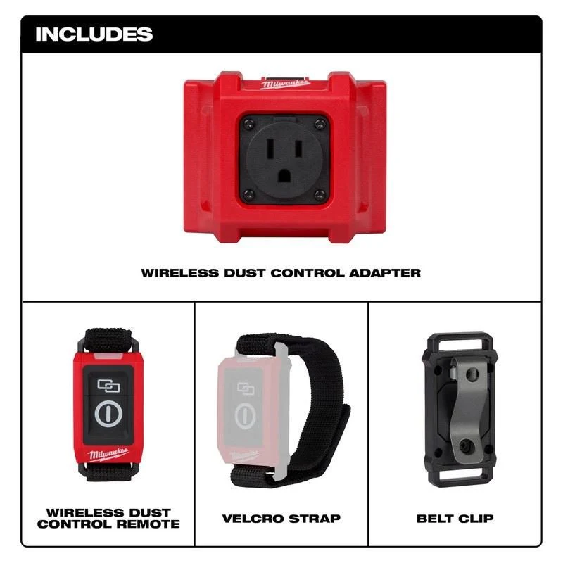 Milwaukee 0950-20 Wireless Dust Control Adapter Remote Kit - Image 8