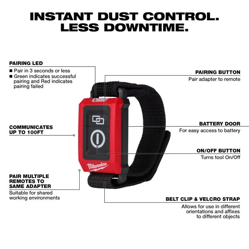 Milwaukee 0951-20 Wireless Dust Control Remote - Image 6