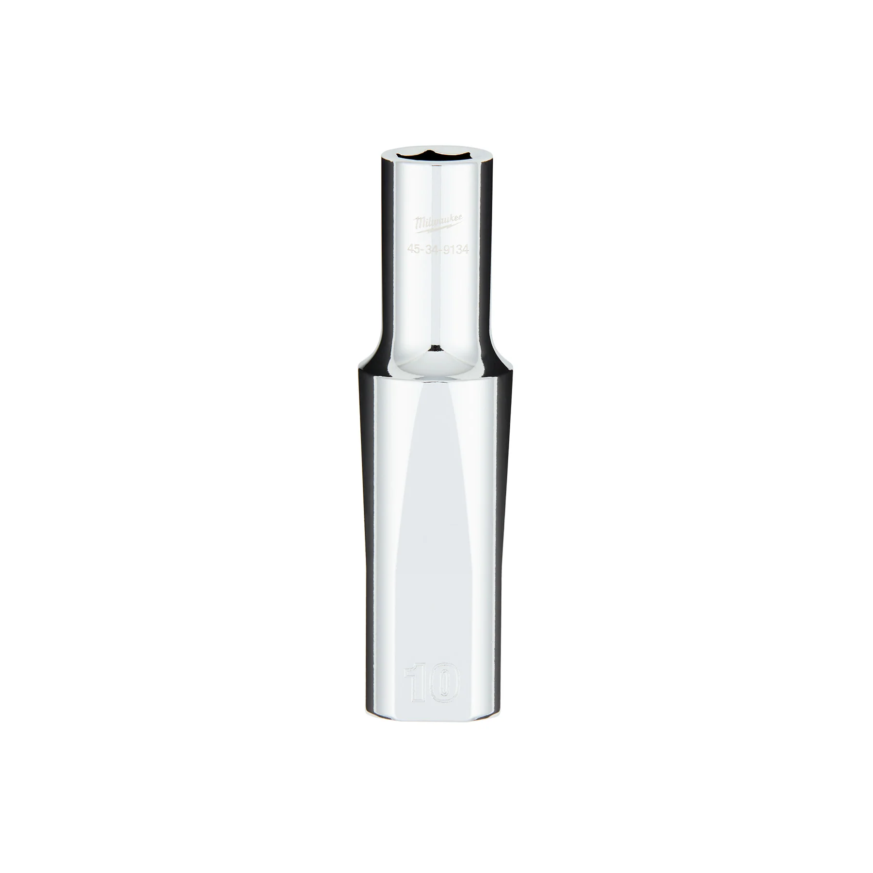 Milwaukee 1/2" Drive 10MM Metric 6-Point Deep Socket with FOUR FLAT™ Sides 45-34-9134