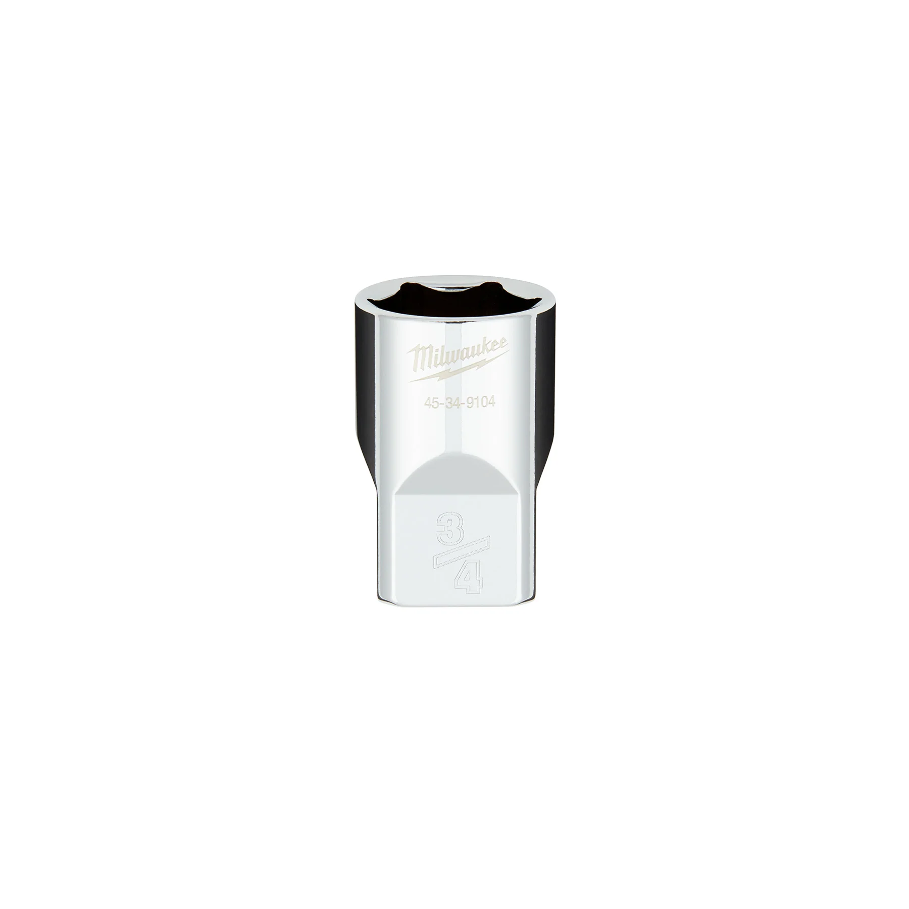 Milwaukee 1/2" Drive 3/4" SAE 6-Point Socket with FOUR FLAT™ Sides 45-34-9104
