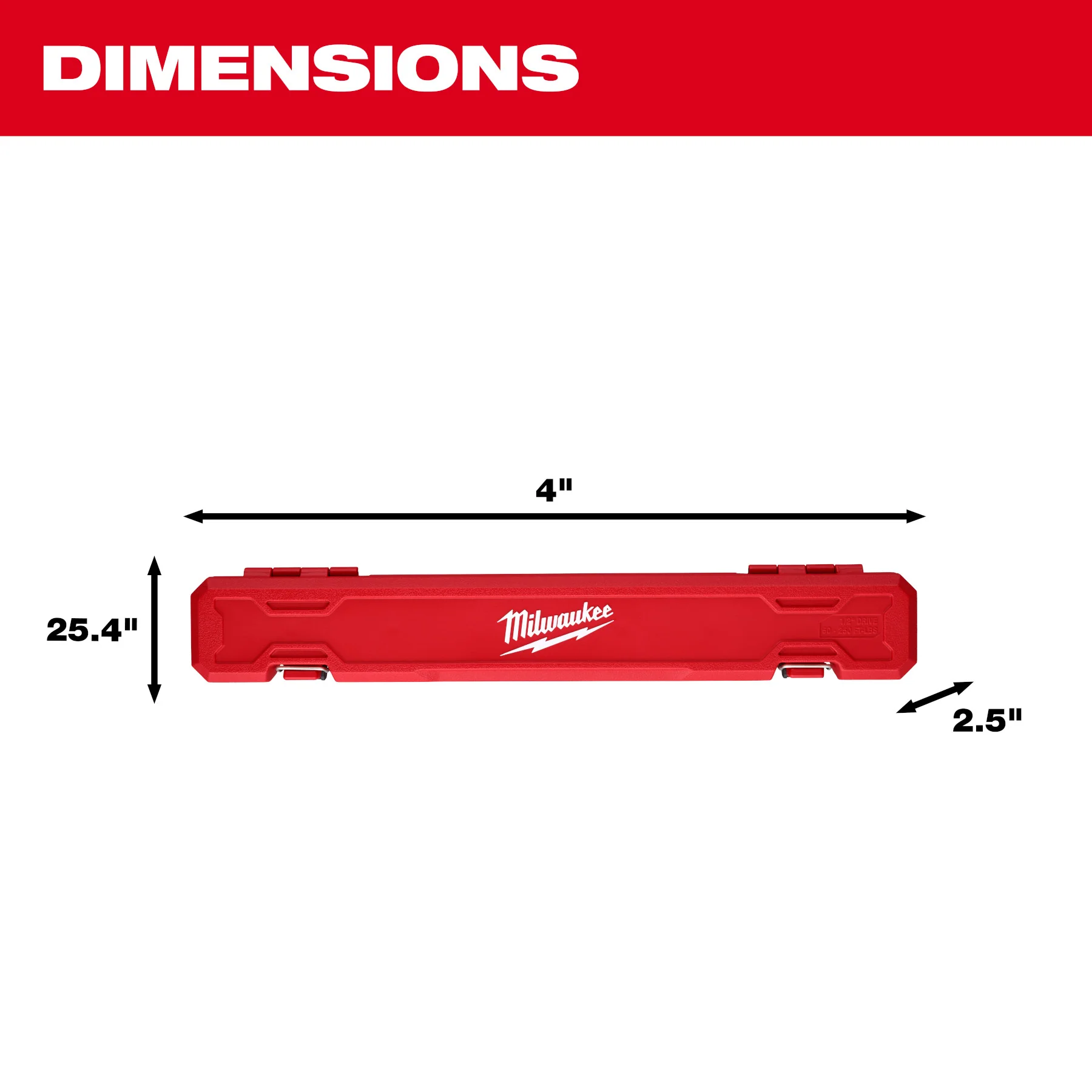 Milwaukee 1/2" Drive Click Torque Wrench (50-250 ft·lbf) 48-22-9203 - Image 16