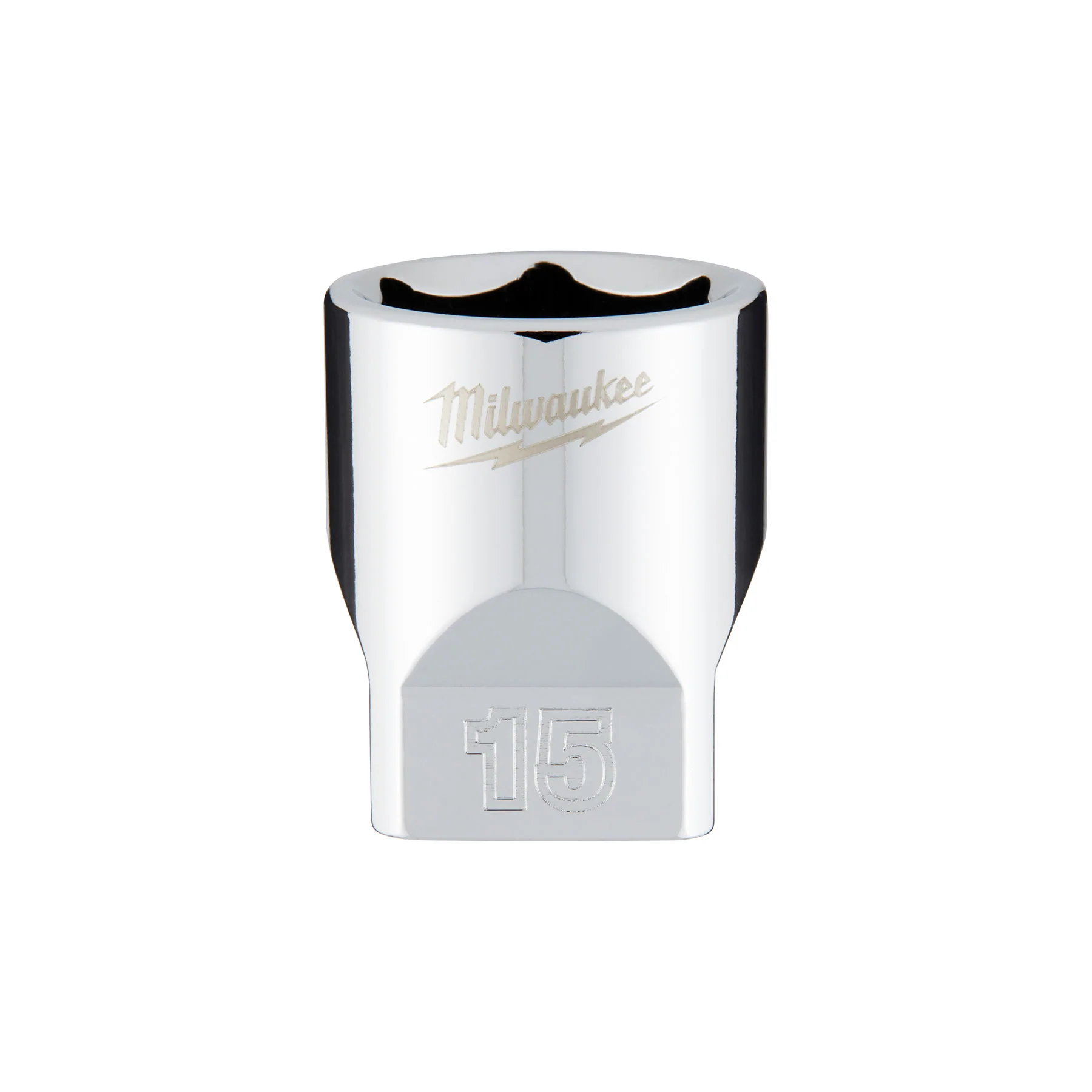Milwaukee 1/4" Drive 15mm Metric Socket with FOUR FLAT™ Sides 45-34-9041