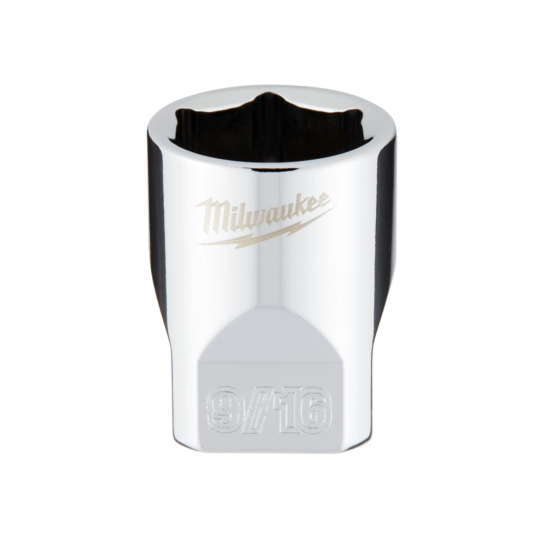 Milwaukee 1/4" Drive 9/16" SAE Socket with FOUR FLAT™ Sides 45-34-9010