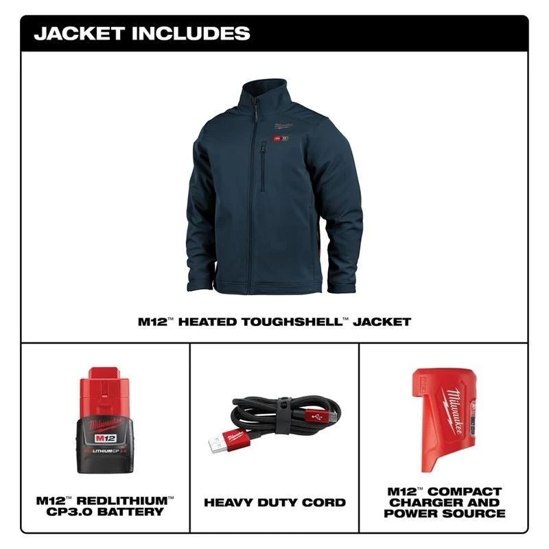 Milwaukee 204BL-21 M12 Heated TOUGHSHELL Jacket - Blue - Image 6