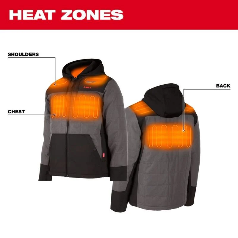 Milwaukee 205G-21 M12 HEATED AXIS HOODED JACKET - Image 8