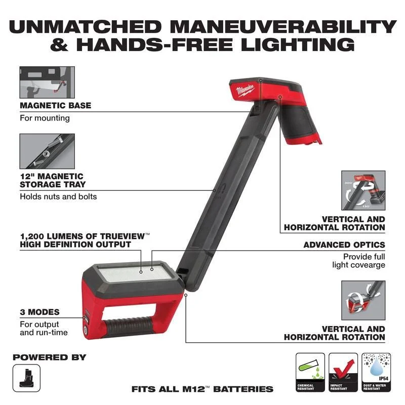 Milwaukee 2126-20 M12 Underbody Light Bare Tool - Image 6