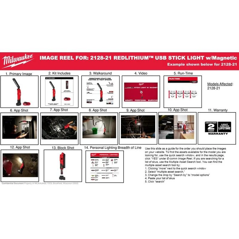 Milwaukee 2128-21 RLUSB STICK LIGHT - Image 3