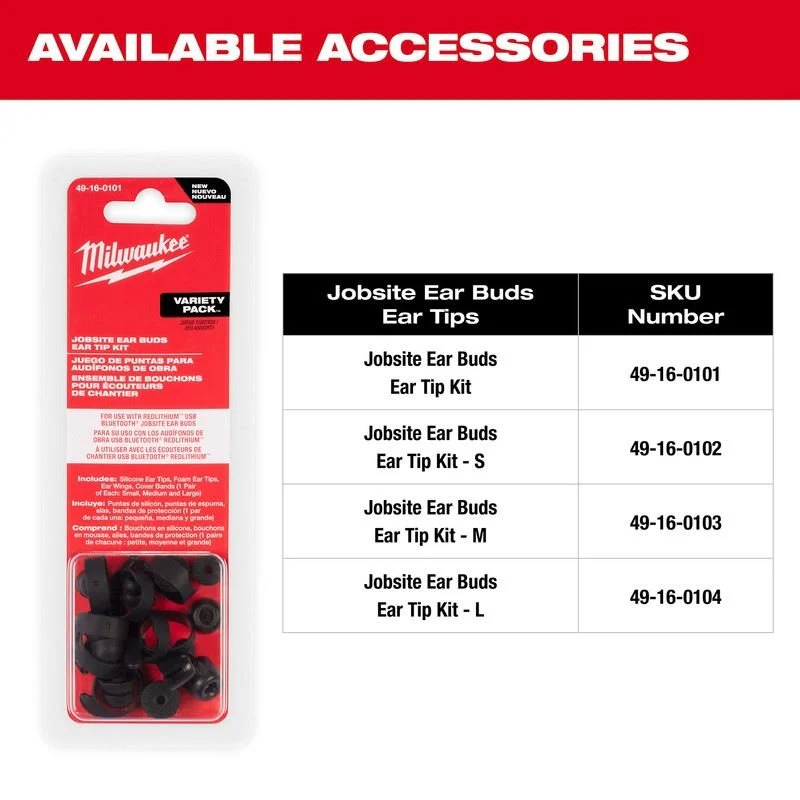 Milwaukee 2191-21 REDLITHIUM USB Bluetooth Jobsite Ear Buds - Image 12