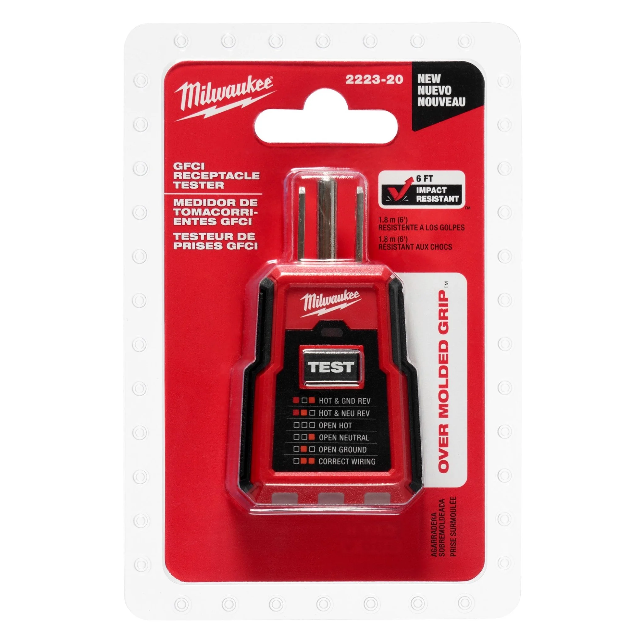 Milwaukee 2223-20 GFCI Receptacle Tester - Image 4