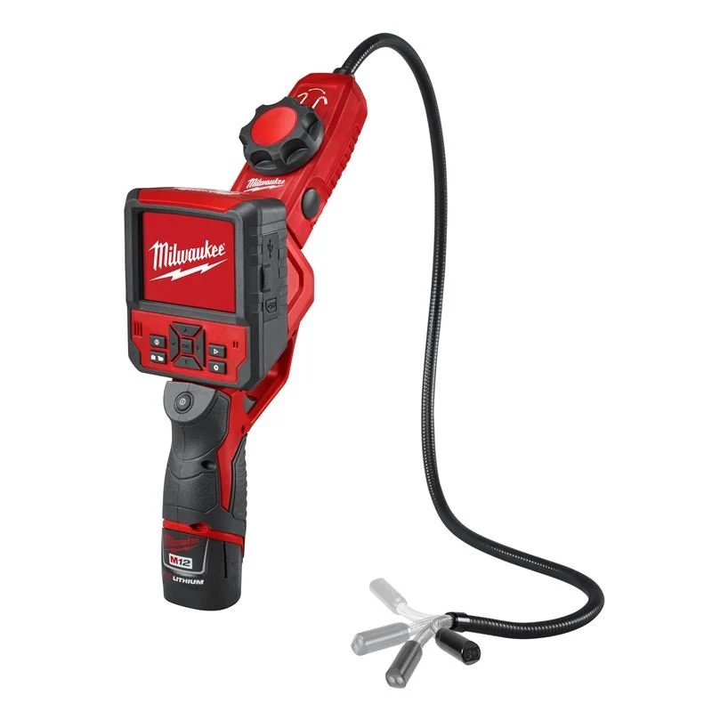 Milwaukee 2317-21 M12 M-SPECTOR FLEX 3' FT Inspection Camera Cable w/ PIVOTVIEW Kit - Image 4