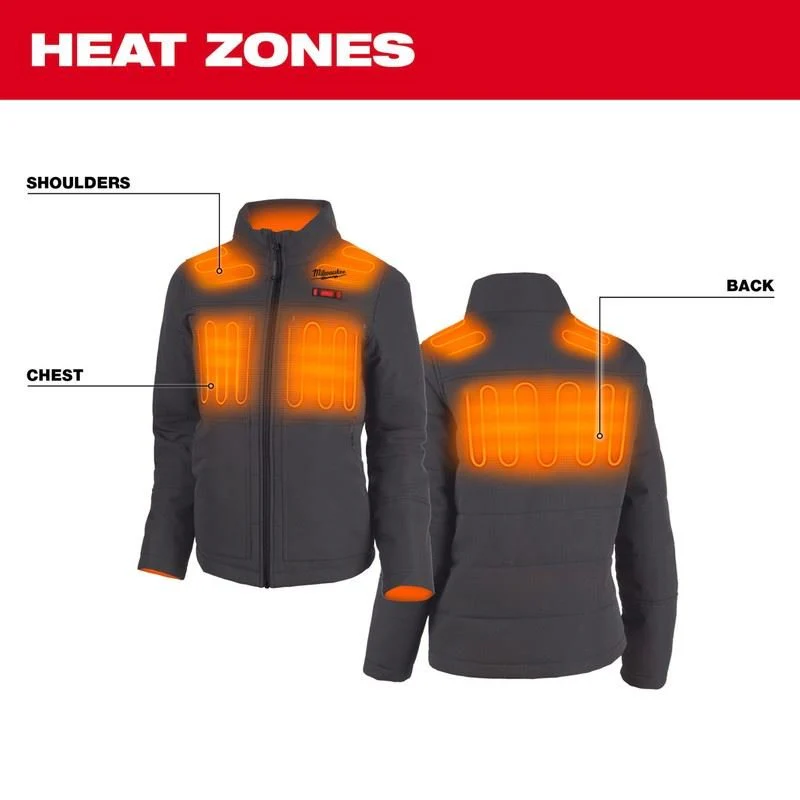 Milwaukee 234G-21 M12 Womens Heated AXIS Jacket - Gray - Image 13