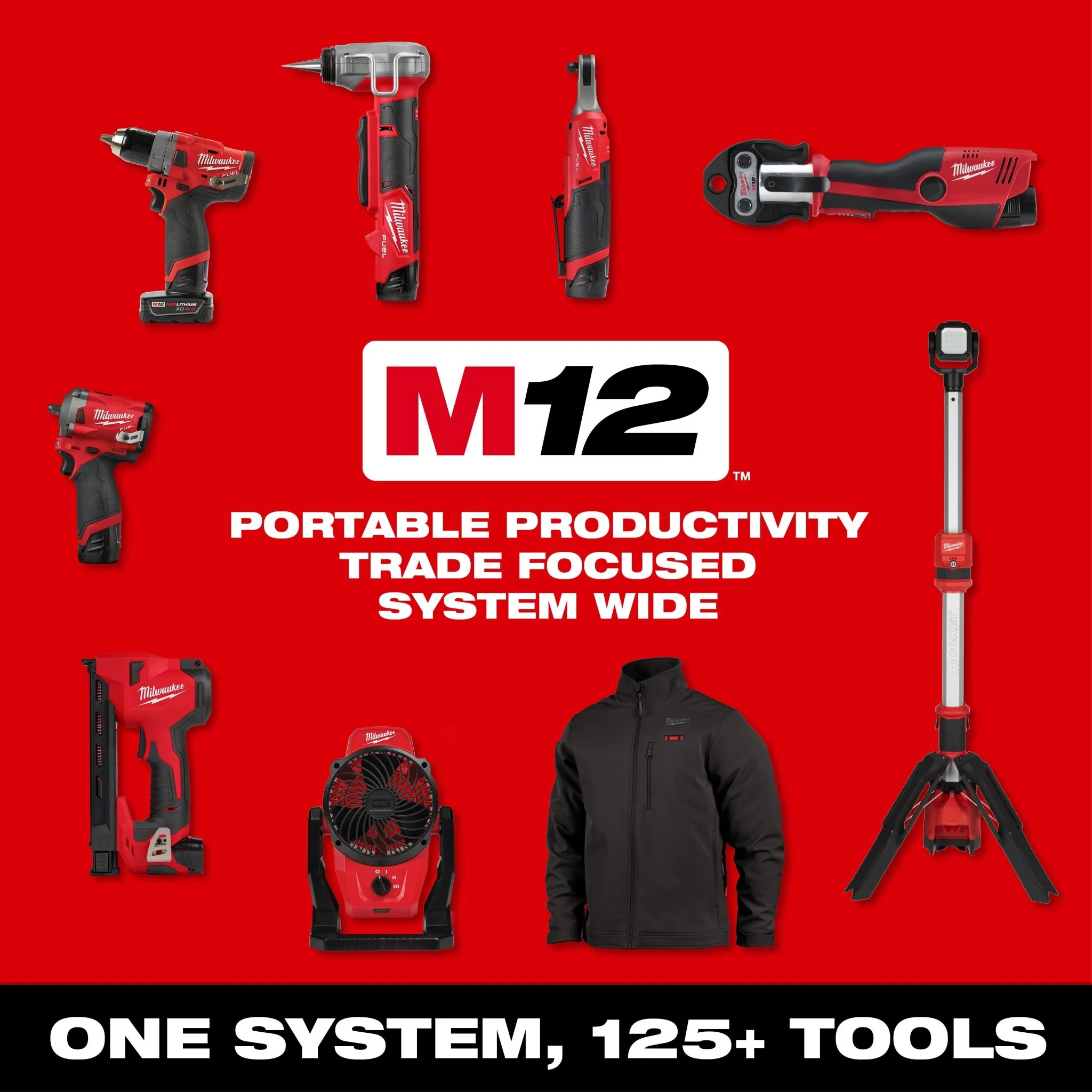 Milwaukee 2350-20 M12™ ROVER™ Multi-Directional Flood Light w/ PACKOUT™ Compatibility - Image 15