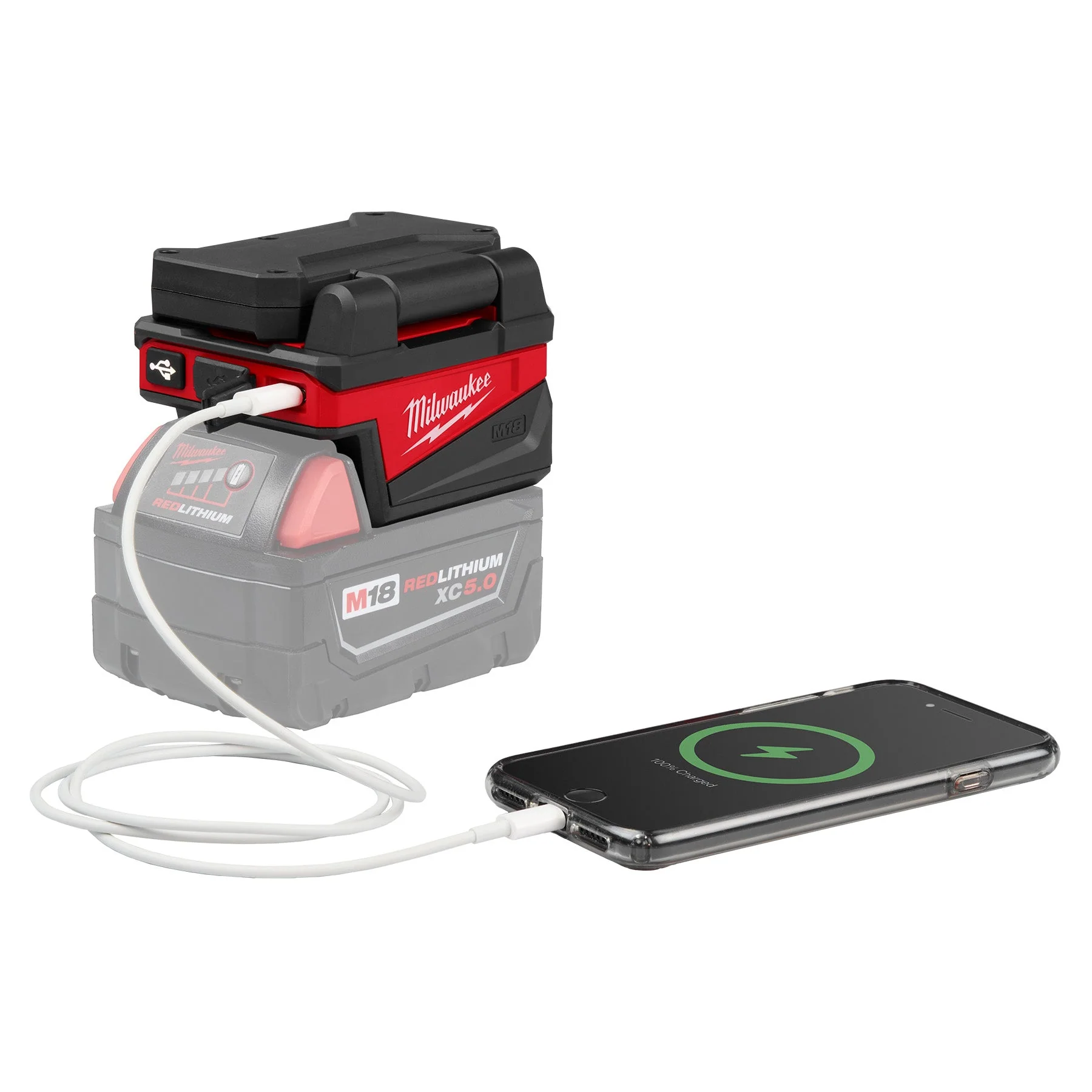 Milwaukee 2359-20 M18™ ROVER™ Compact Folding Flood Light w/ USB Charging - Image 14