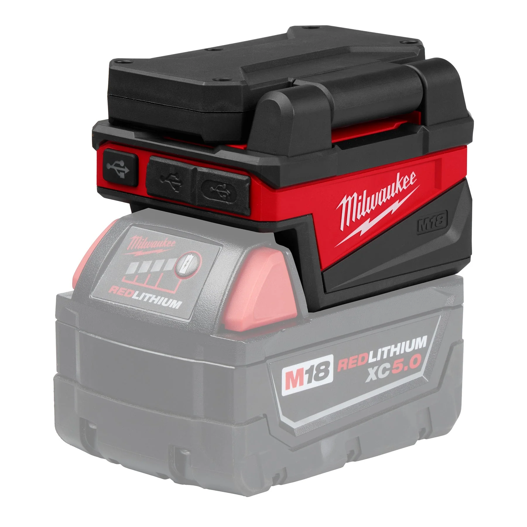 Milwaukee 2359-20 M18™ ROVER™ Compact Folding Flood Light w/ USB Charging - Image 16