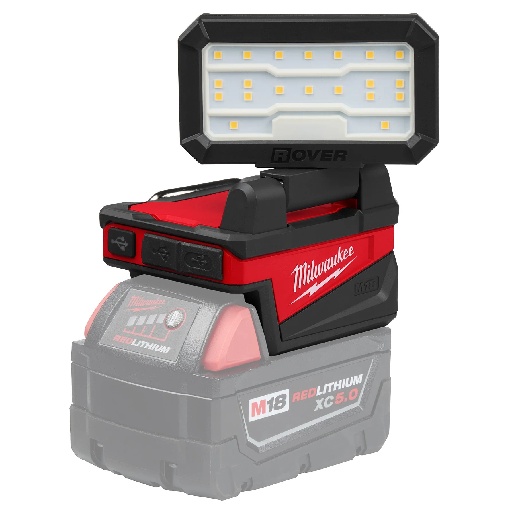 Milwaukee 2359-20 M18™ ROVER™ Compact Folding Flood Light w/ USB Charging - Image 7