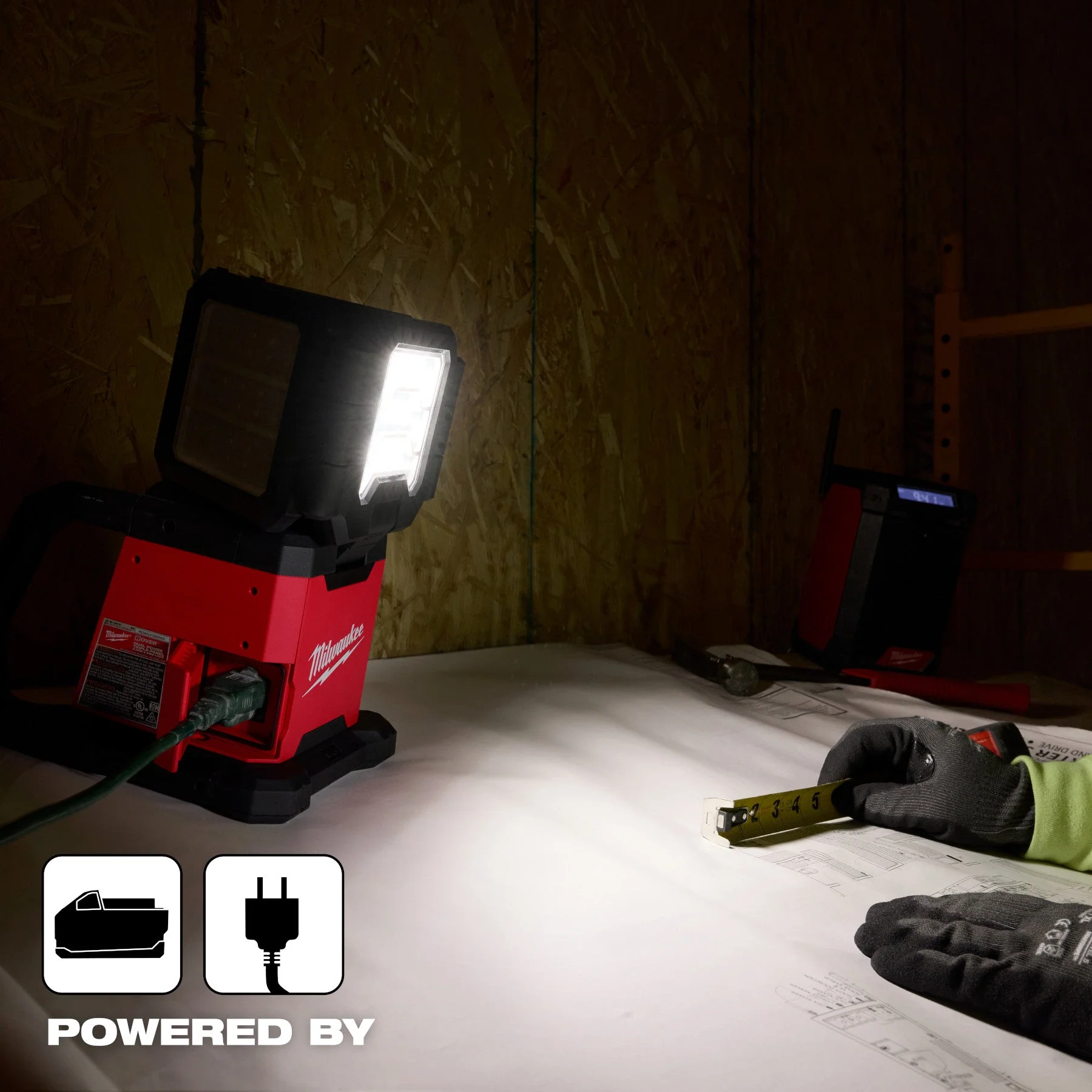 Milwaukee 2368-20 M18™ ROVER™ Dual Power Triple-Panel Flood & Area Light - Image 23