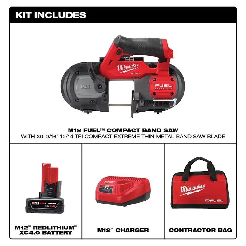 Milwaukee - 2529-21XC - M12 FUEL Compact Band Saw Kit - Image 4