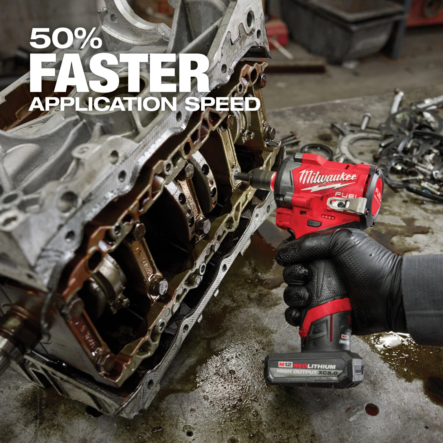 Milwaukee 2562-21 M12 FUEL™ Stubby 3/8" Impact Wrench Kit - Image 10