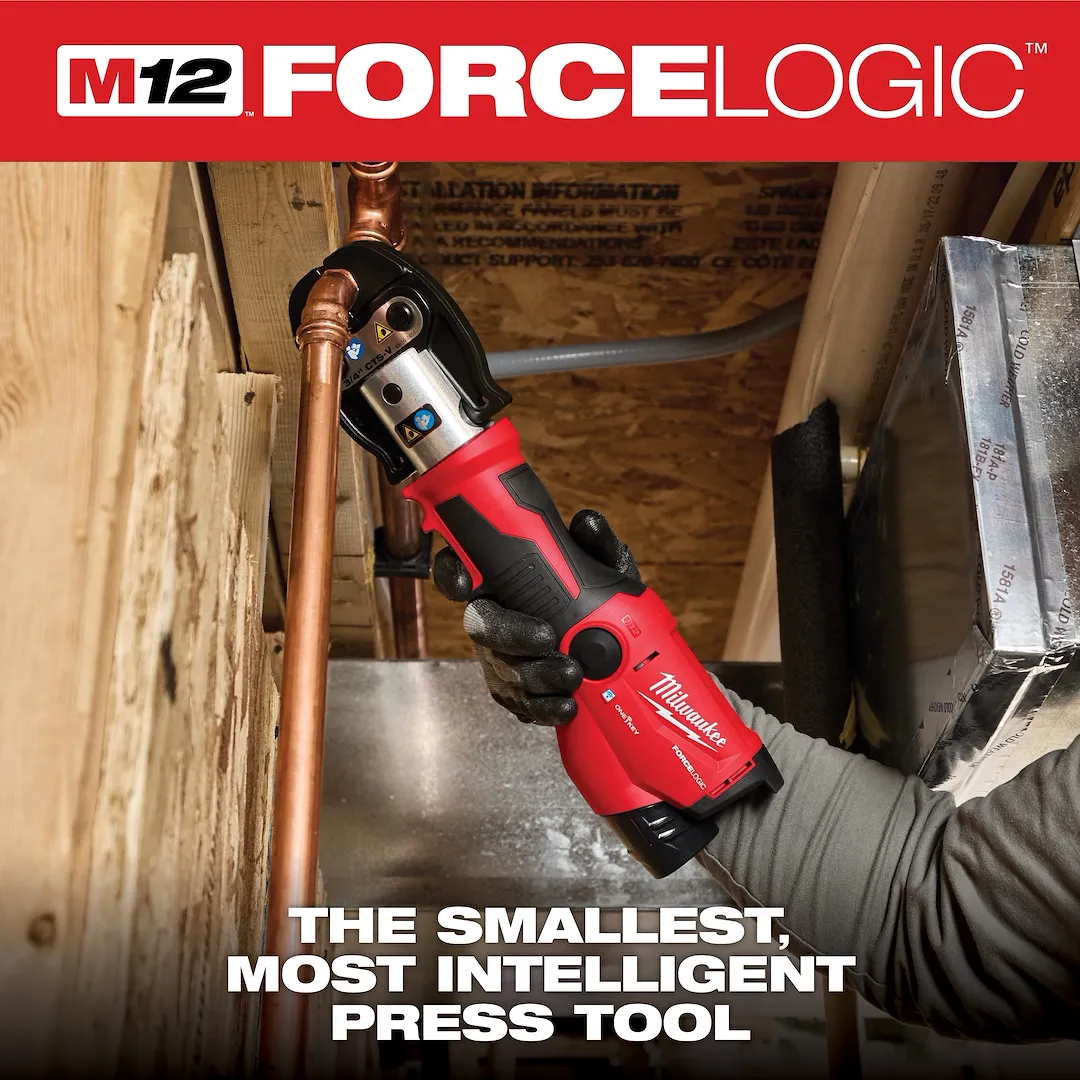 Milwaukee 2573-22 M12™ FORCE LOGIC™ Press Tool Kit with ONE-KEY™ and 1/2 in. - 1 in. CTS-V Jaws - Image 3