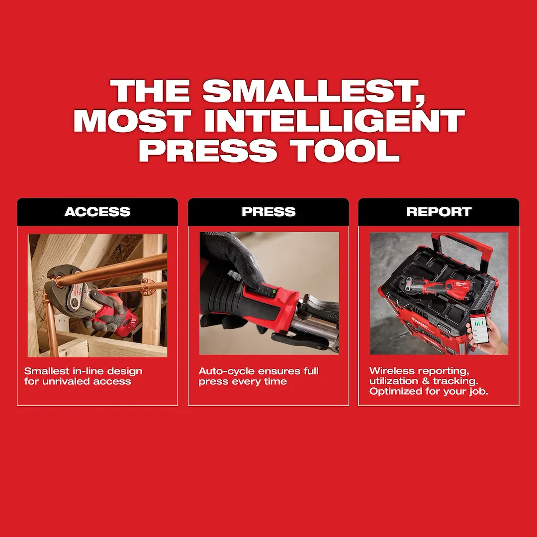 Milwaukee 2573-22 M12™ FORCE LOGIC™ Press Tool Kit with ONE-KEY™ and 1/2 in. - 1 in. CTS-V Jaws - Image 5