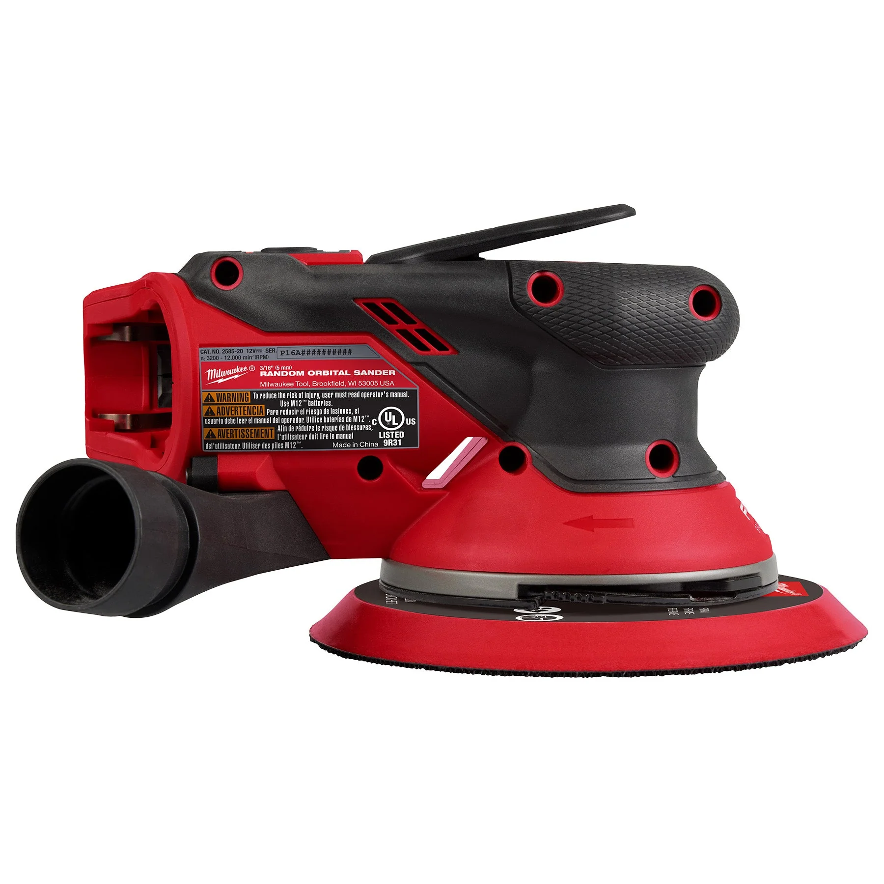 Milwaukee 2585-20 M12™ FUEL™ 6" Random Orbital Sander (3/16") - Image 5