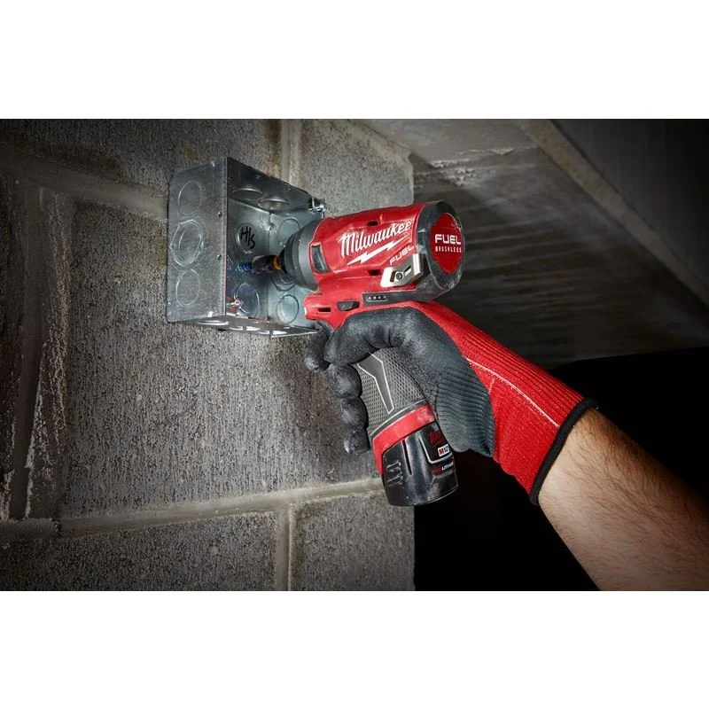 Milwaukee 2598-22 M12 FUEL 2-Tool Combo Kit: 1/2" Hammer Drill and 1/4" Hex Impact Driver - Image 3