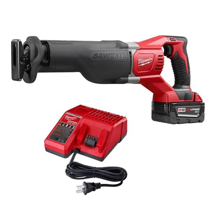 Milwaukee 2621-21P M18 SAWZALL Reciprocating Saw Kit w/5 AMP battery