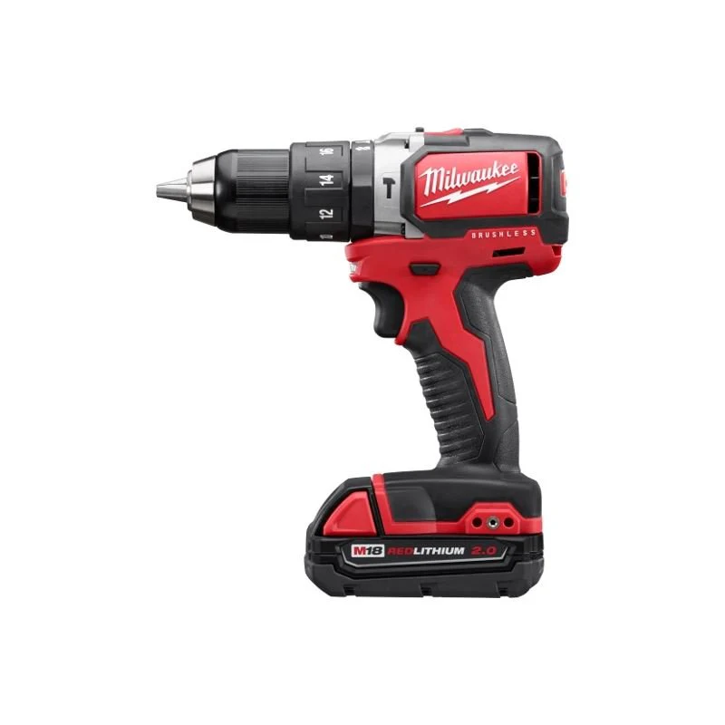 Milwaukee 2702-22CT M18 1/2" Compact Brushless Hammer Drill/Driver Kit - Image 2
