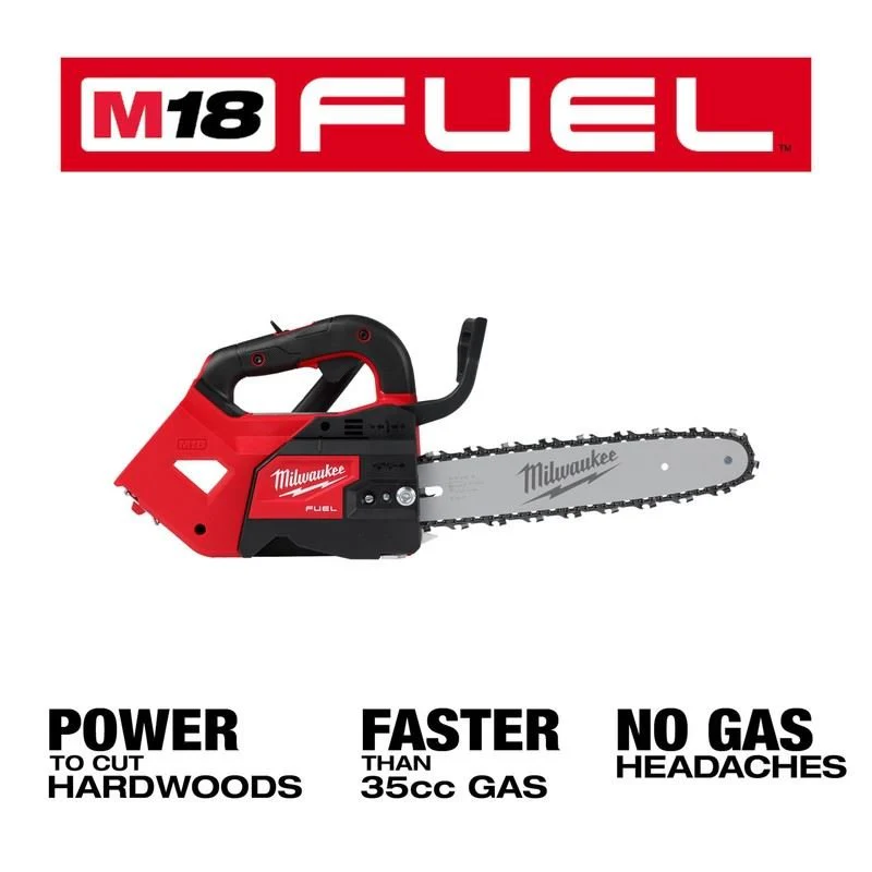 Milwaukee 2826-20C M18 FUEL 12in Top Handle Chainsaw - Image 4