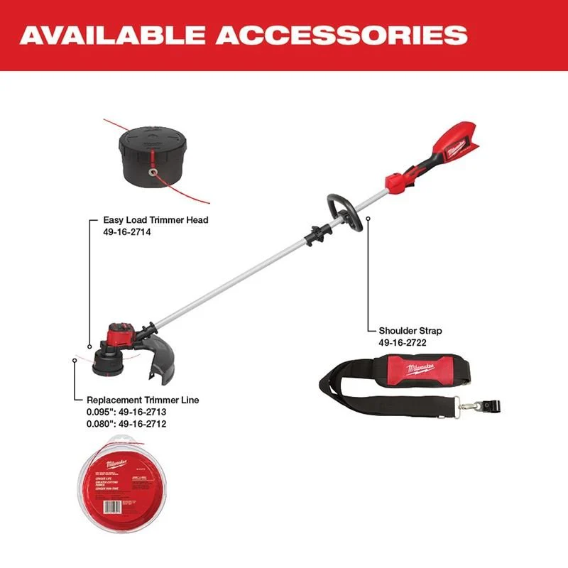 Milwaukee - 2828-21  - M18 Brushless String Trimmer Kit - Image 5