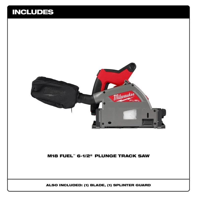 Milwaukee 2831-20 M18 FUEL 18 Volt Lithium-Ion Brushless Cordless 6-1/2 in. Plunge Track Saw - Tool Only - Image 9