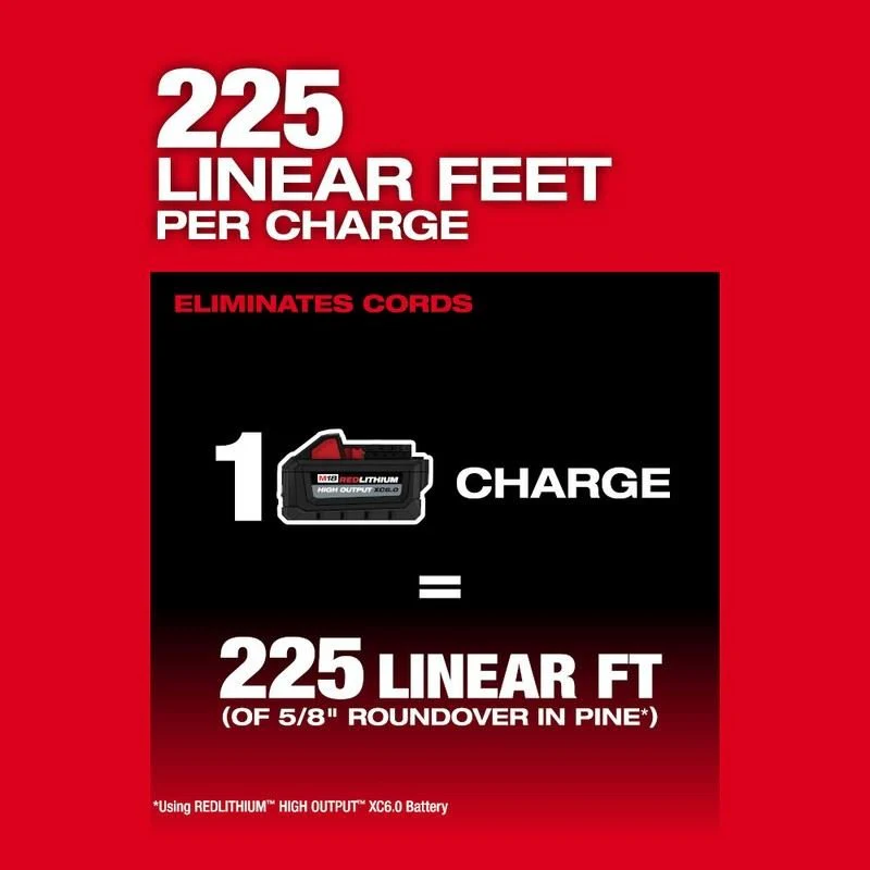 Milwaukee 2838-20 M18 FUEL 18 Volt Lithium-Ion Brushless Cordless 1/2in Router - Tool Only - Image 8