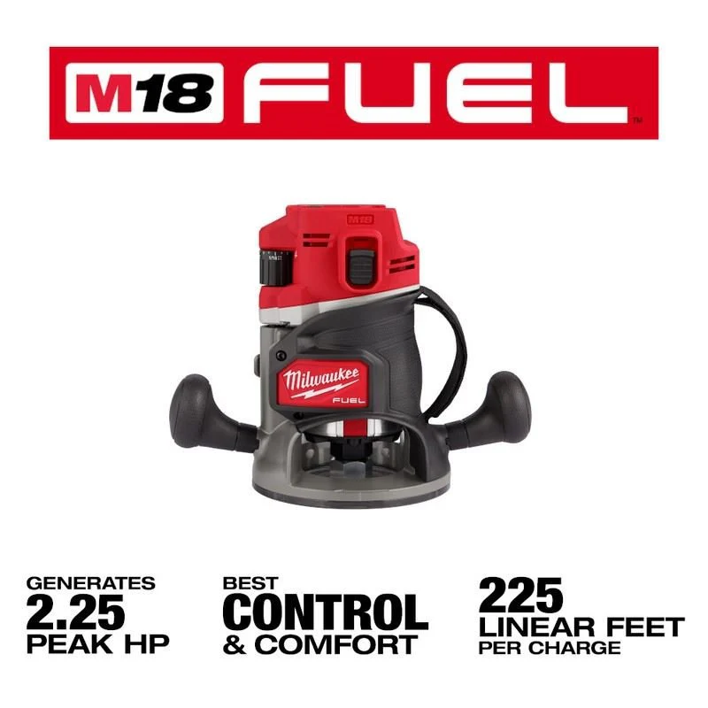Milwaukee 2838-20 M18 FUEL 18 Volt Lithium-Ion Brushless Cordless 1/2in Router - Tool Only - Image 9