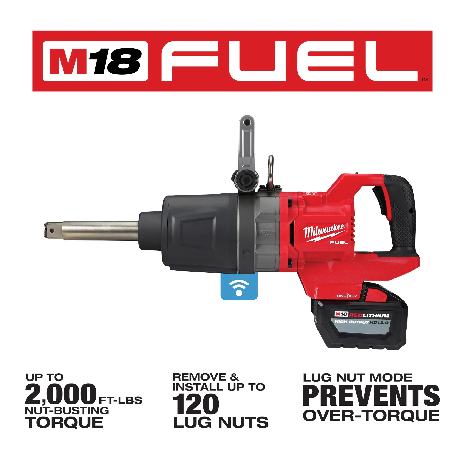 Milwaukee 2869-22HD M18 FUEL™ 1" D-Handle Ext. Anvil High Torque Impact Wrench w/ ONE-KEY™ Kit - Image 17