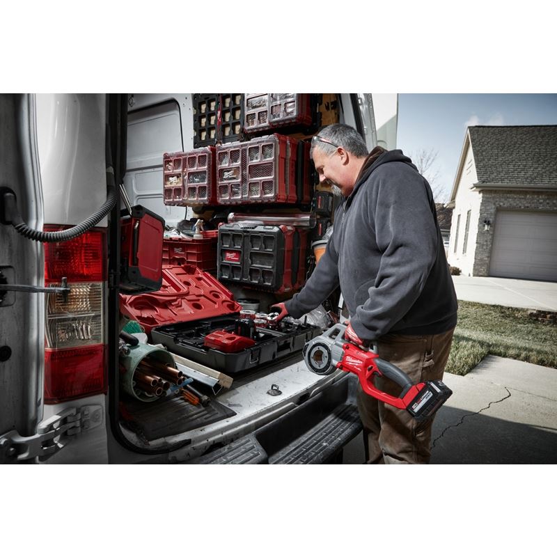 Milwaukee 2870-22 M18 FUEL Compact Pipe Threader w/ ONE-KEY w/ 1/2in - 1-1/4in Compact NPT Forged Aluminum Die Heads - Image 11
