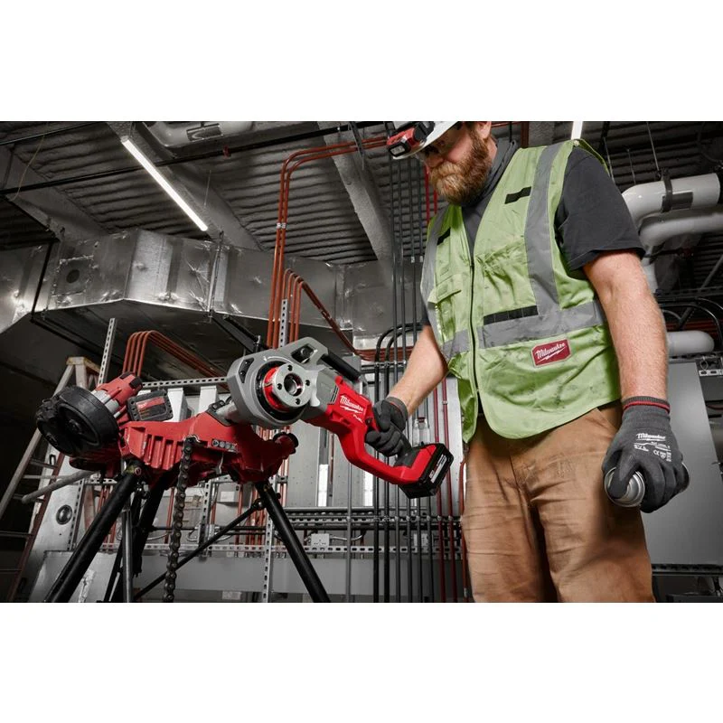 Milwaukee 2870-22 M18 FUEL Compact Pipe Threader w/ ONE-KEY w/ 1/2in - 1-1/4in Compact NPT Forged Aluminum Die Heads - Image 14