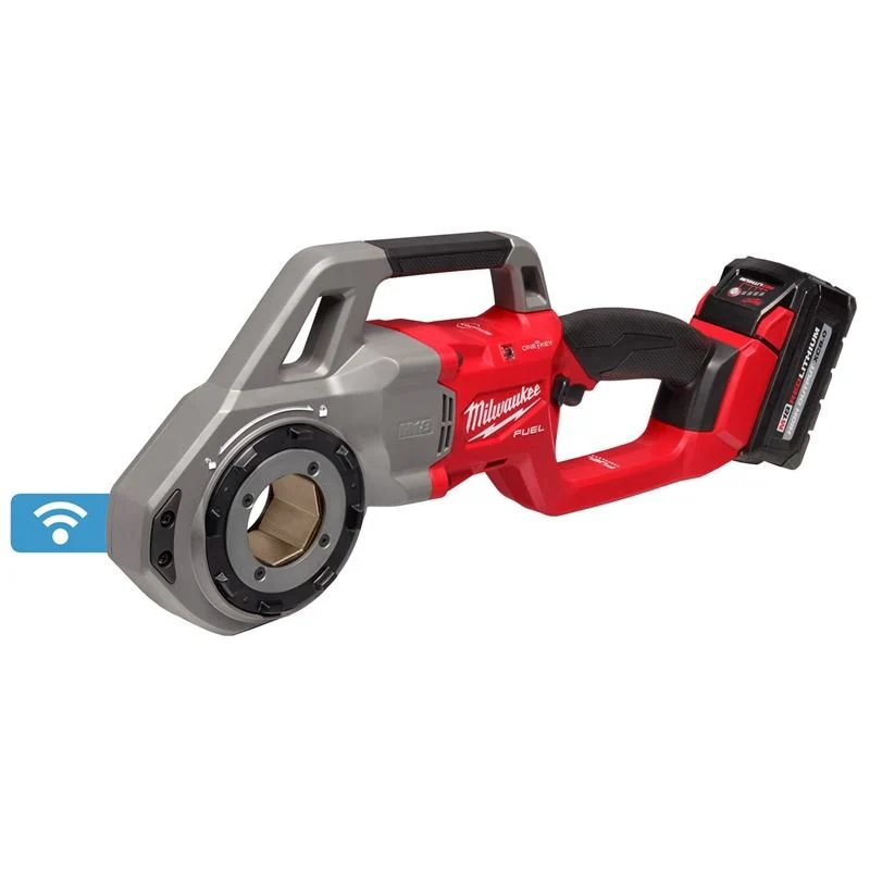 Milwaukee 2870-22 M18 FUEL Compact Pipe Threader w/ ONE-KEY w/ 1/2in - 1-1/4in Compact NPT Forged Aluminum Die Heads - Image 4