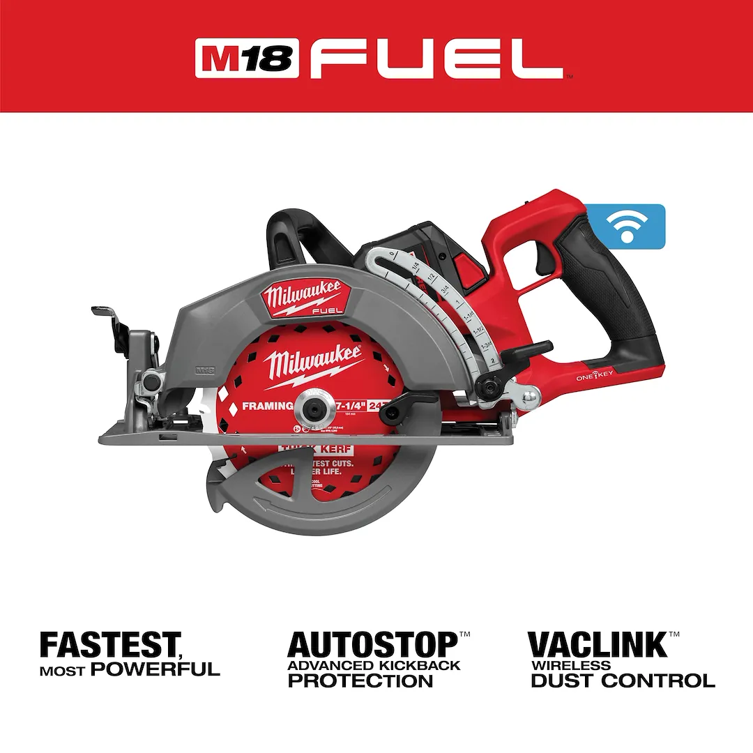 Milwaukee 2931-21HD M18 FUEL™ 7-1/4 in. Rear Handle Circular Saw with ONE-KEY™ Kit - Image 3