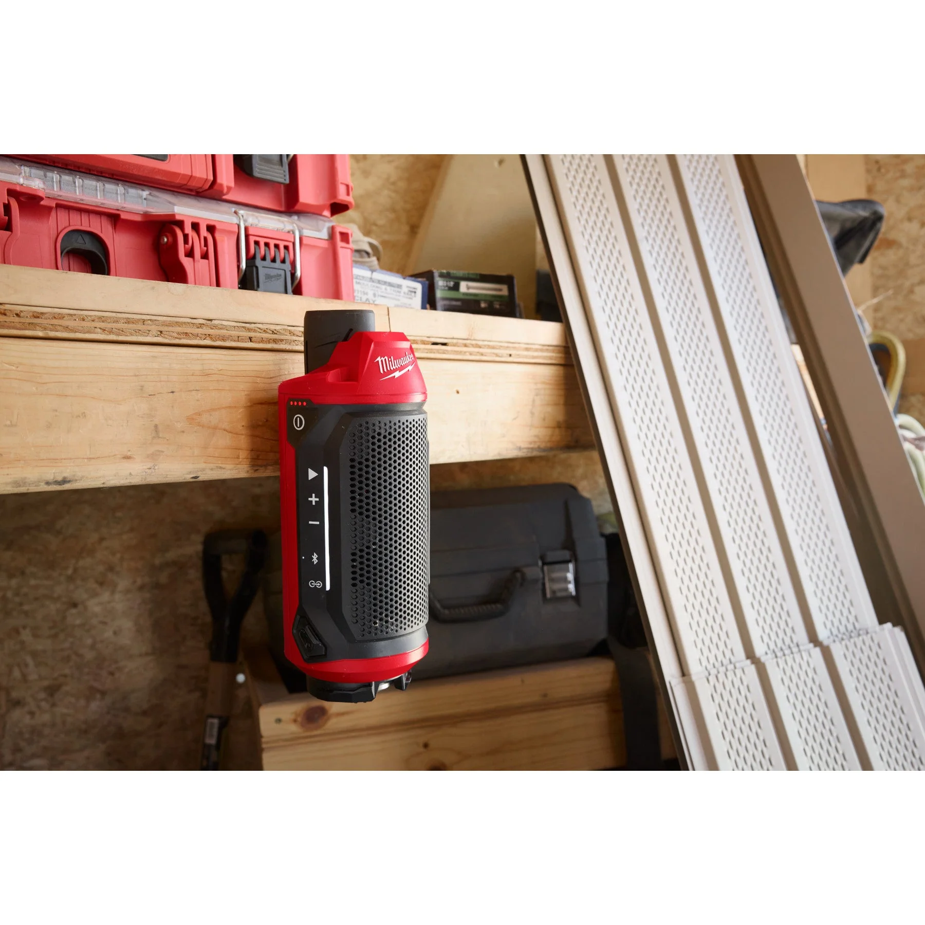 Milwaukee 2955-20 M12™ Bluetooth® Jobsite Speaker w/ PACKOUT™ Compatibility - Image 22