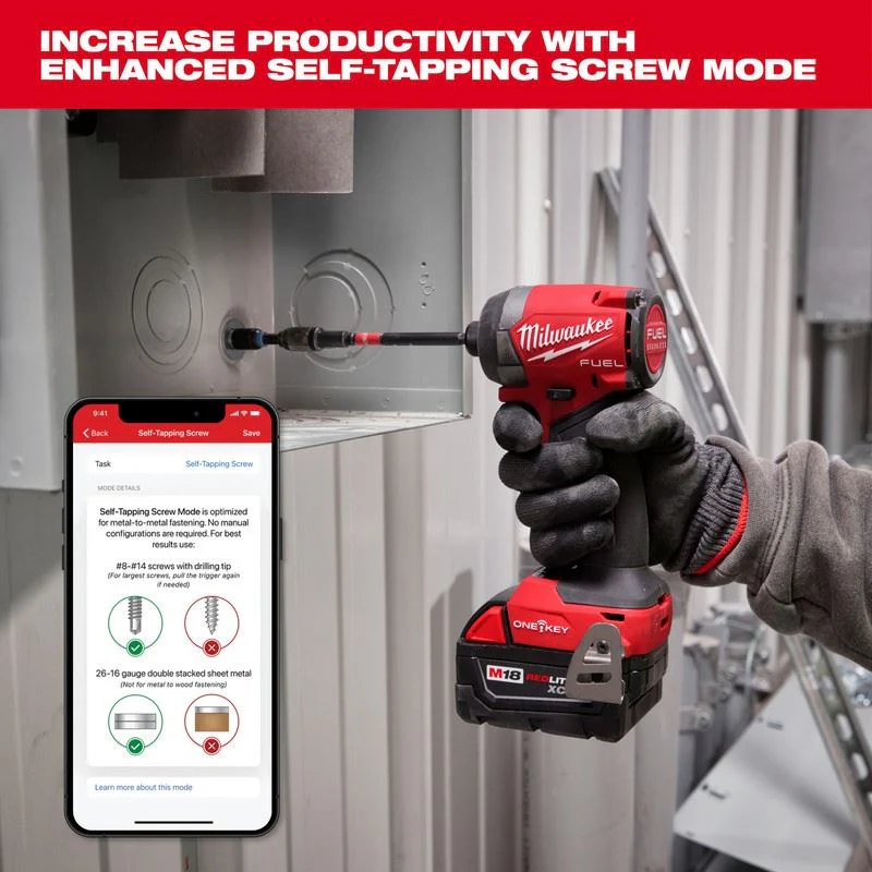 Milwaukee 2957-20 M18 FUEL 1/4in Hex Impact Driver w/ ONE-KEY - Image 7