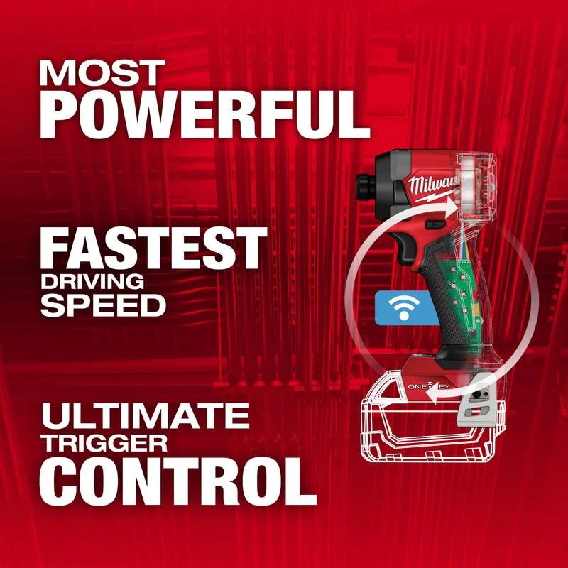 Milwaukee 2957-20 M18 FUEL 1/4in Hex Impact Driver w/ ONE-KEY - Image 9