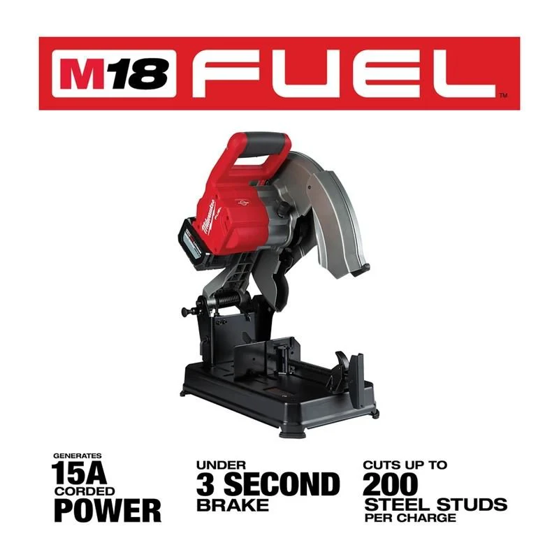 Milwaukee 2990-21HD M18 FUEL 14in Abrasive Chop Saw Kit - Image 4